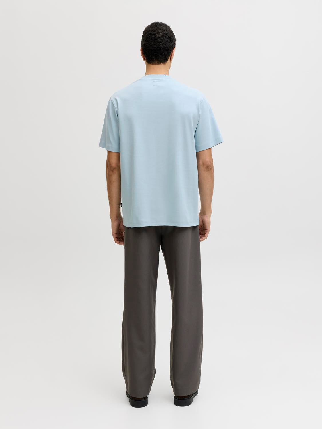 Owen ss branding tee chambray blue