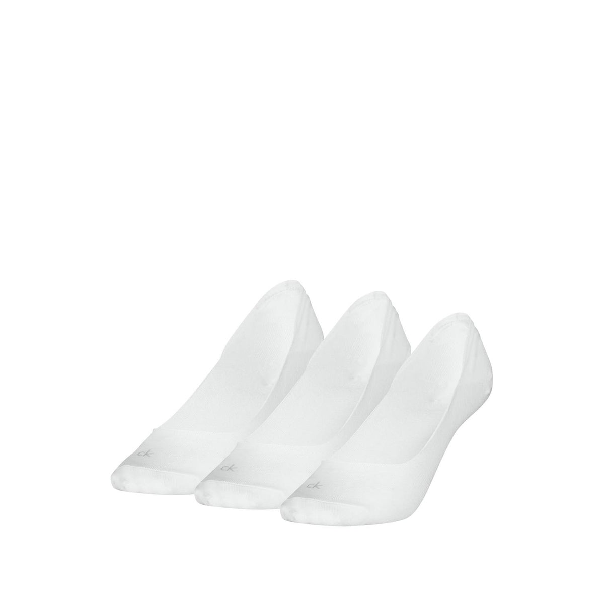 Ck 3pk Footie Low Cut Woman White