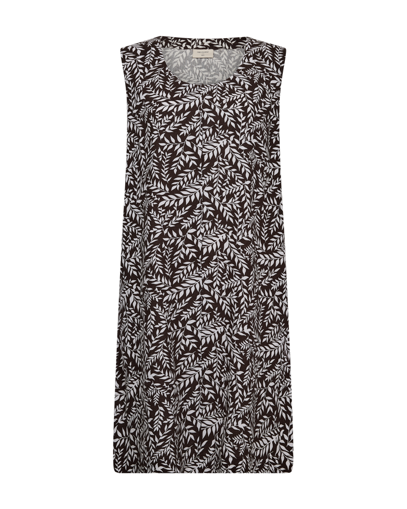Fqlaluna-Dress Coffee Bean w Brilliant White