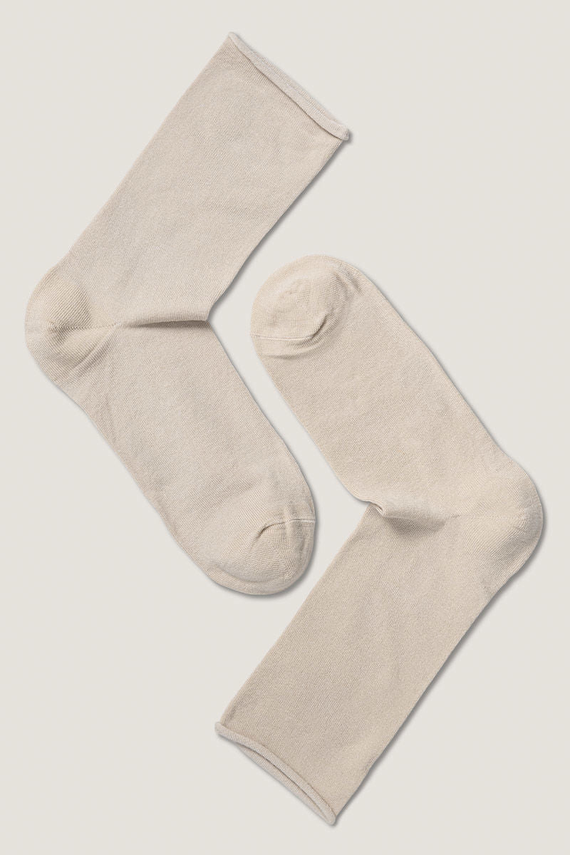 Bamboo Roll Top W Sock