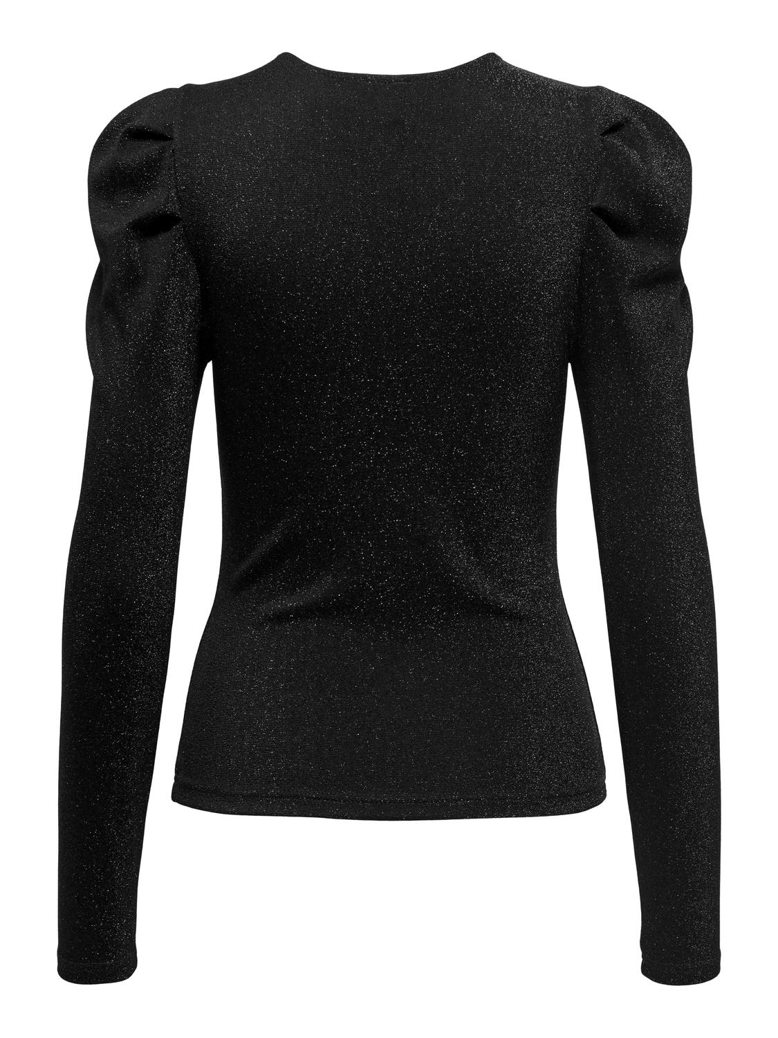 Rich Glitter Top Black/Black Glitter