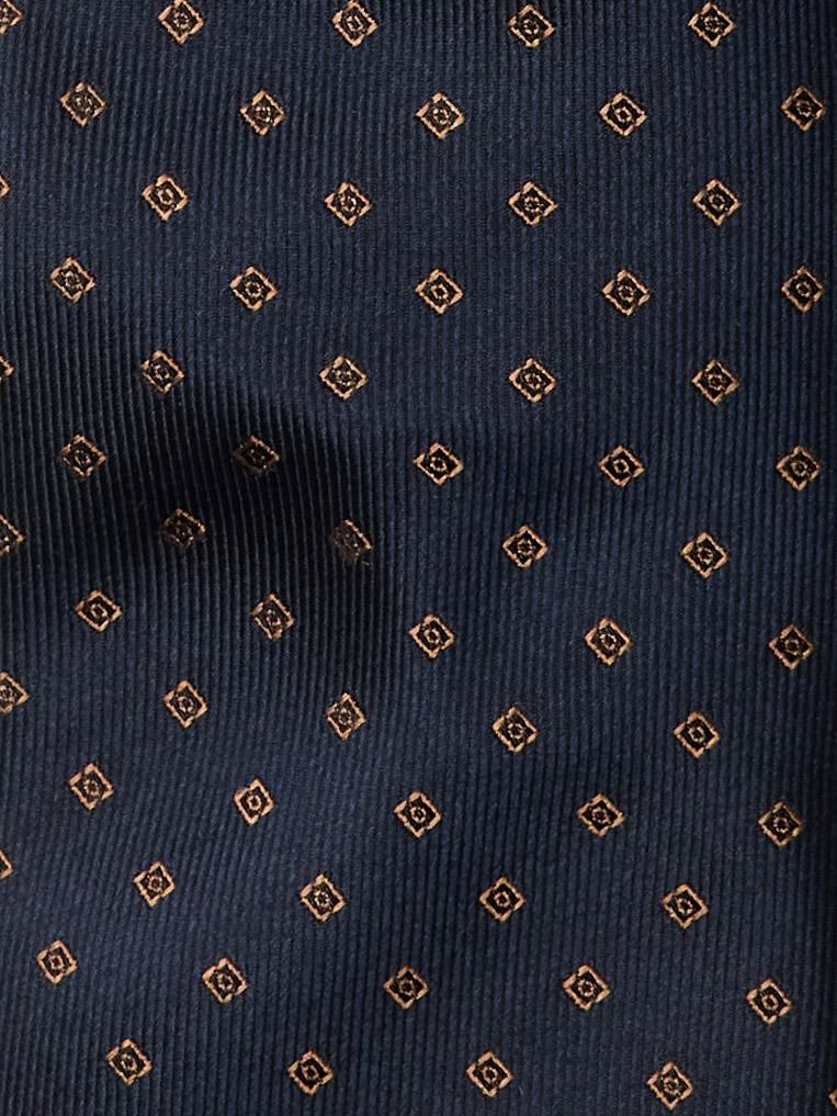 Slmlamine Silk Tie Navy Blazer
