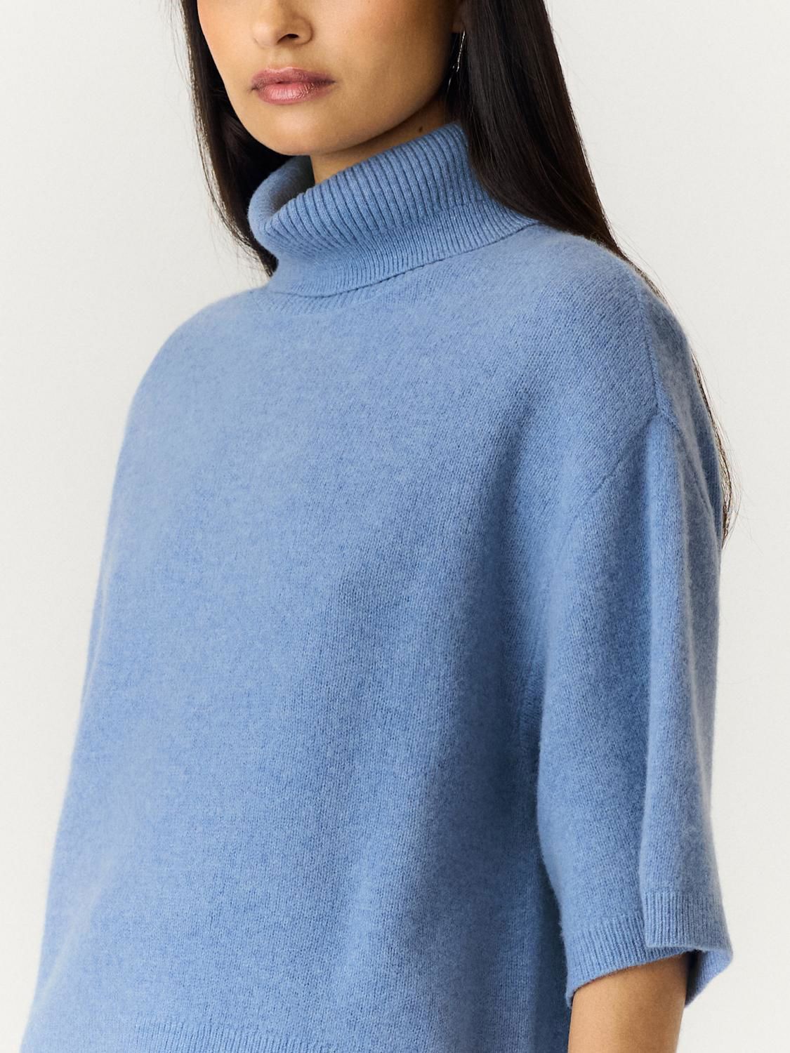 Yasemila 2/4 Wool Knit Pullover Windward Blue