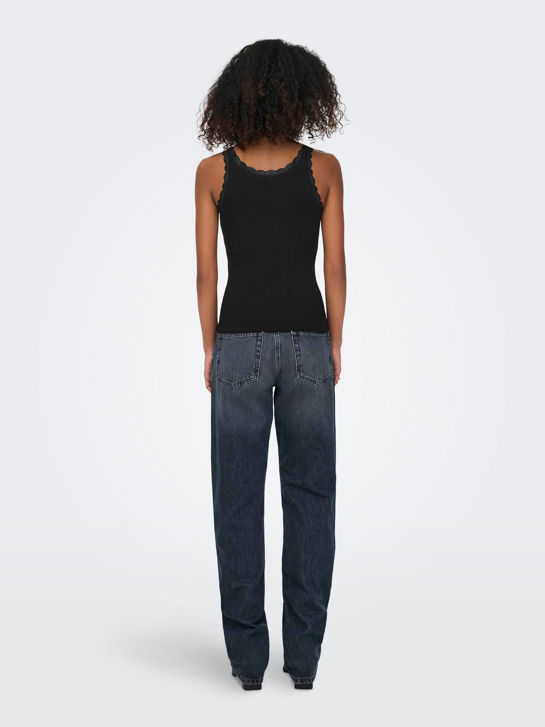 SARA Sharai Lace Top Black