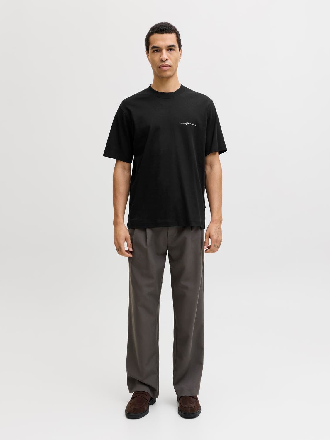 Owen ss branding tee black