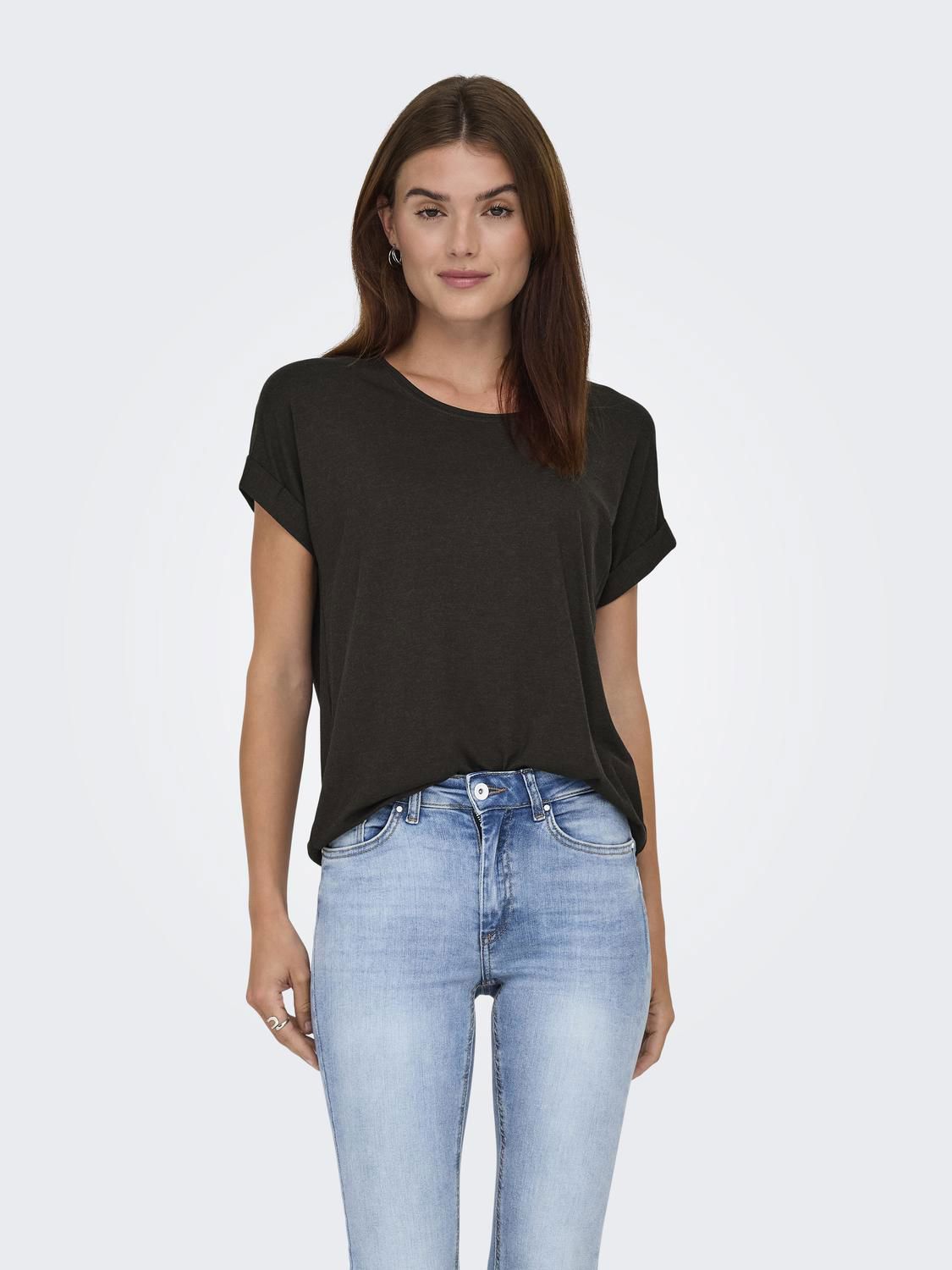 Onlmoster S/s O-Neck Top Java Melange Noos Jrs