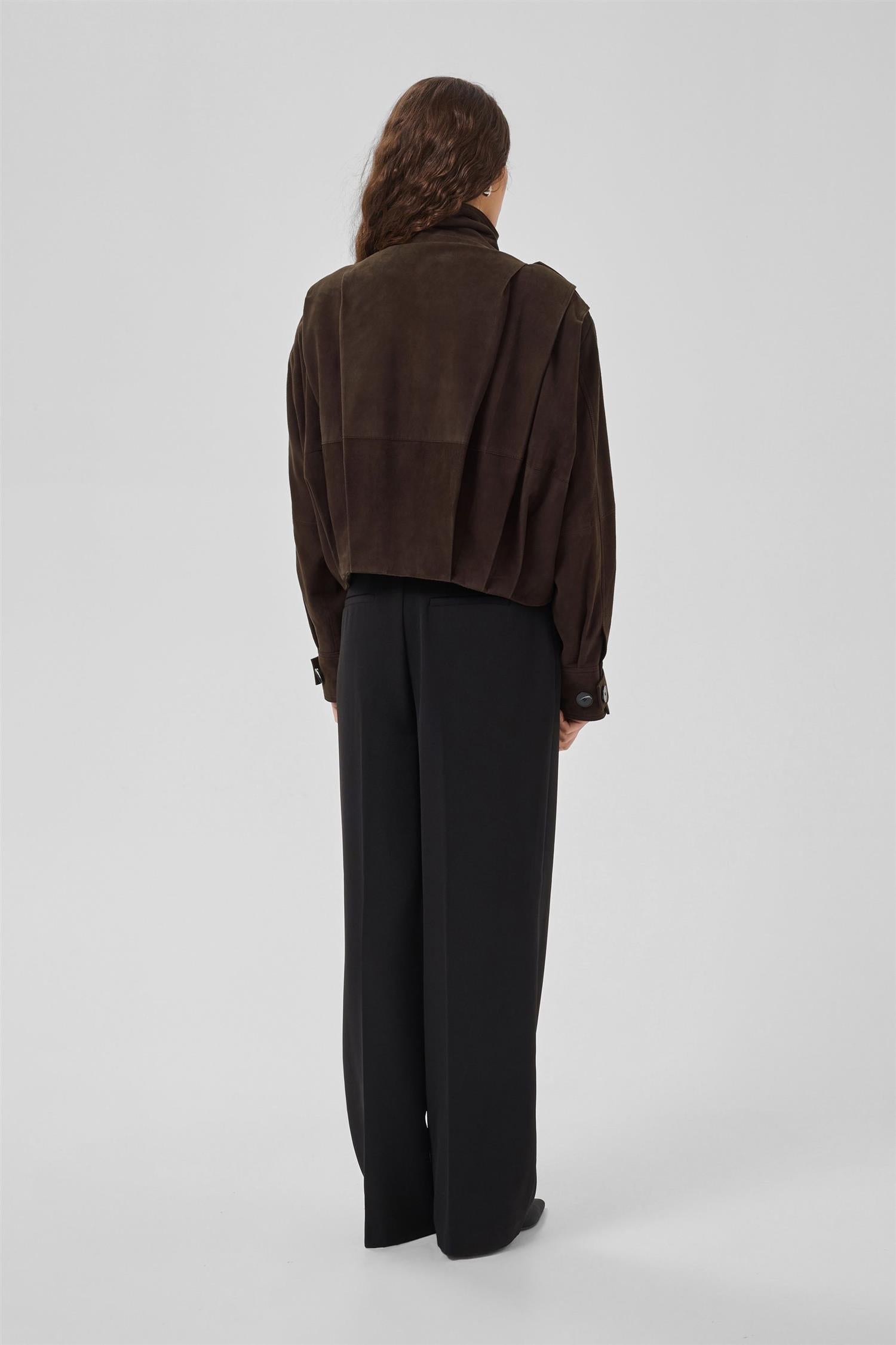 Mwpetra Suede Pleat Jacket