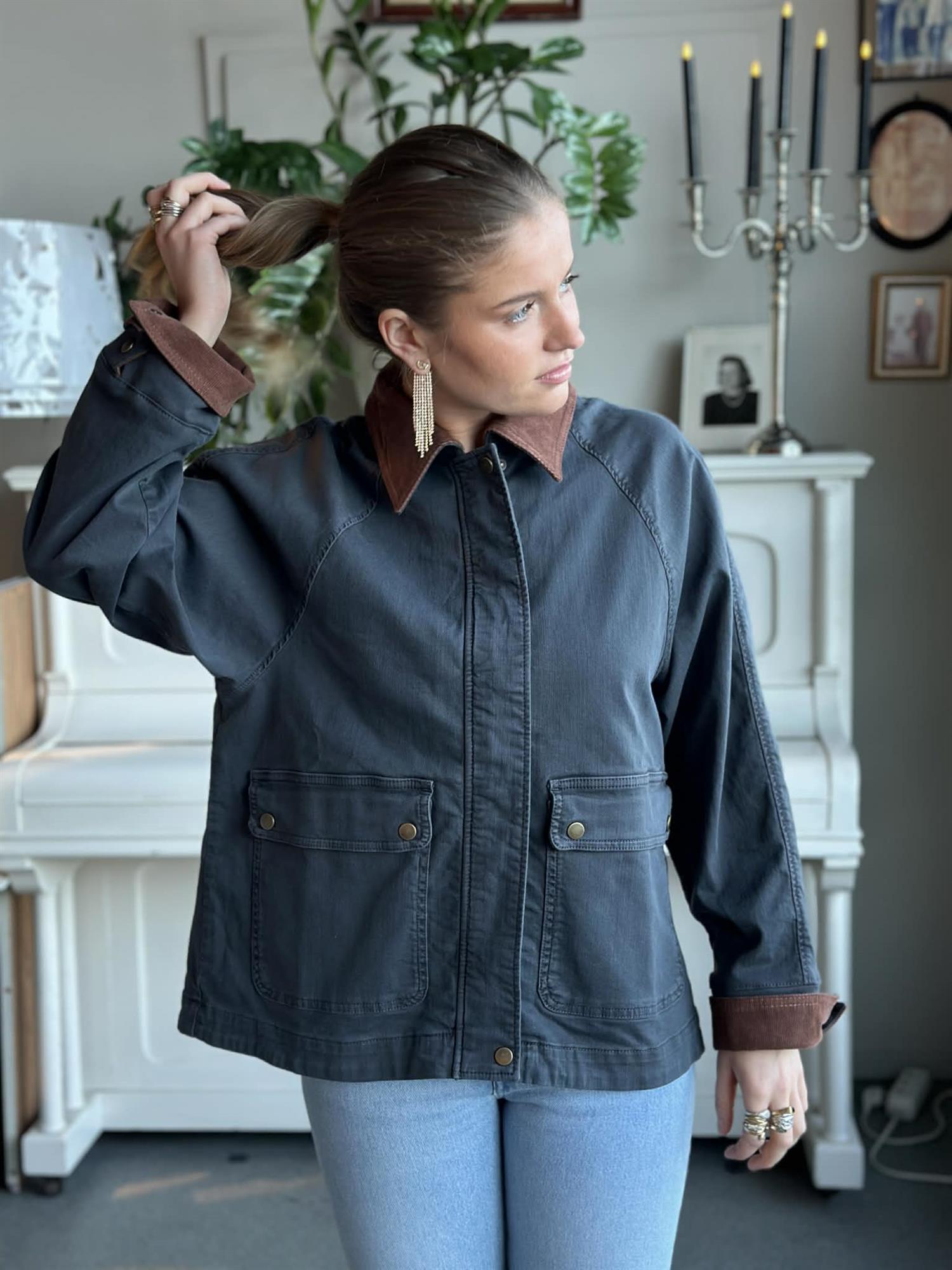 carlina jacket black oyster