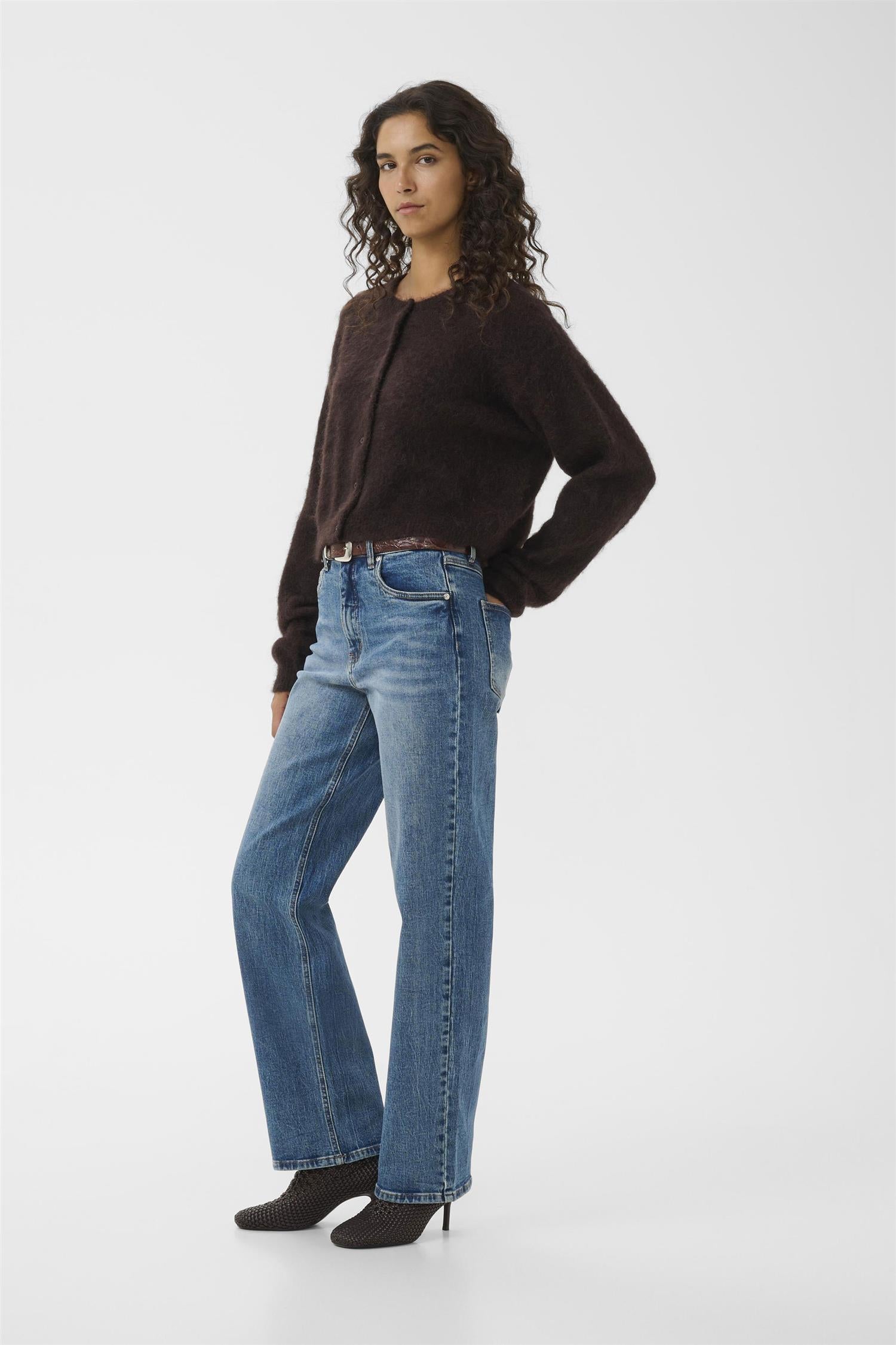 GzDebbie Short Cardigan Ganache Melange