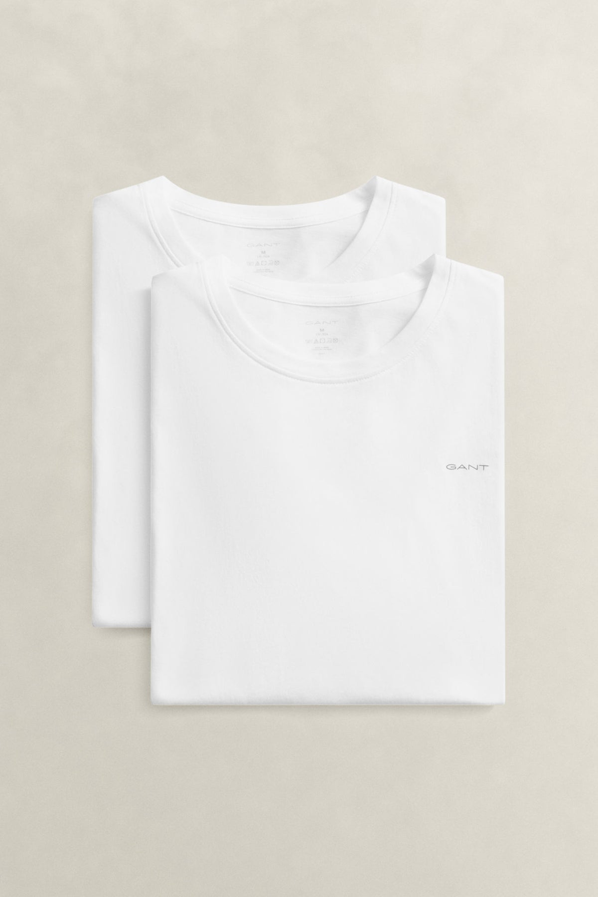 C-Neck T-Shirt 2-Pack White