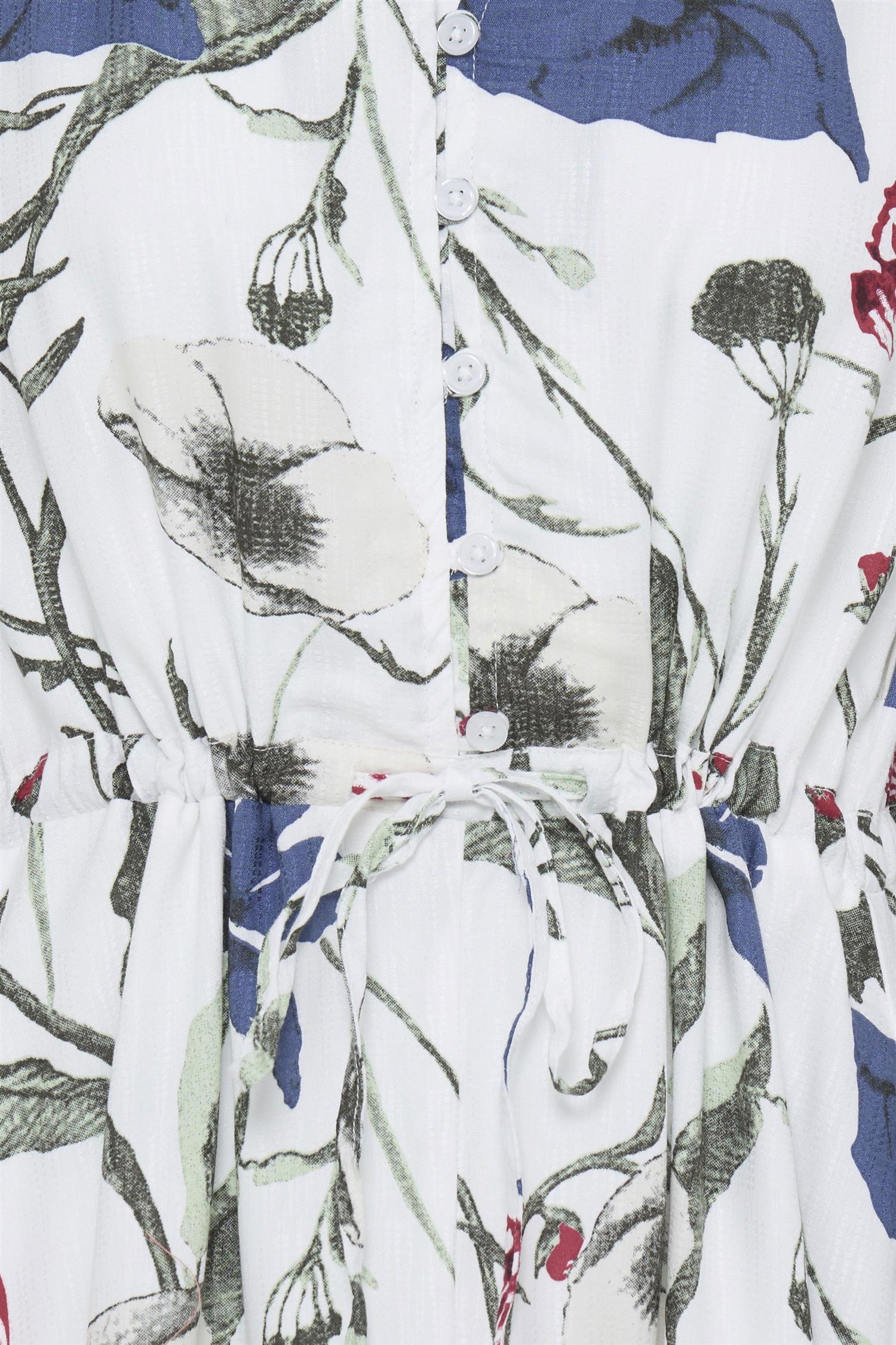 Frlaya Dress 1 Blue Red Floral