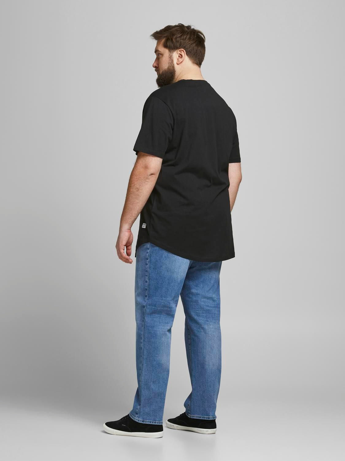 Jjenoa Tee Ss Crew Neck Black Noos