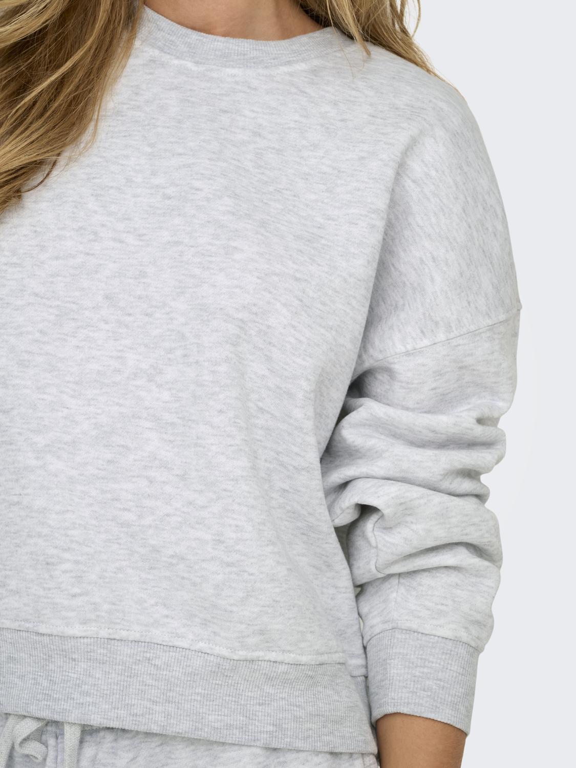 Best l/s Crew Neck Light Grey Melange