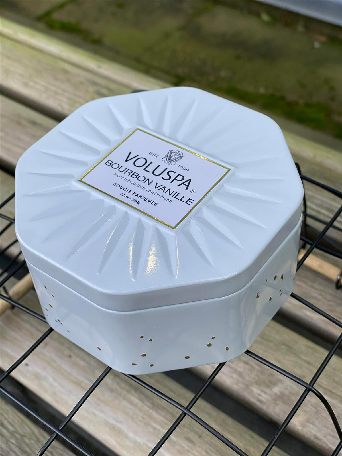 Bourbon vanille Octagon Tin