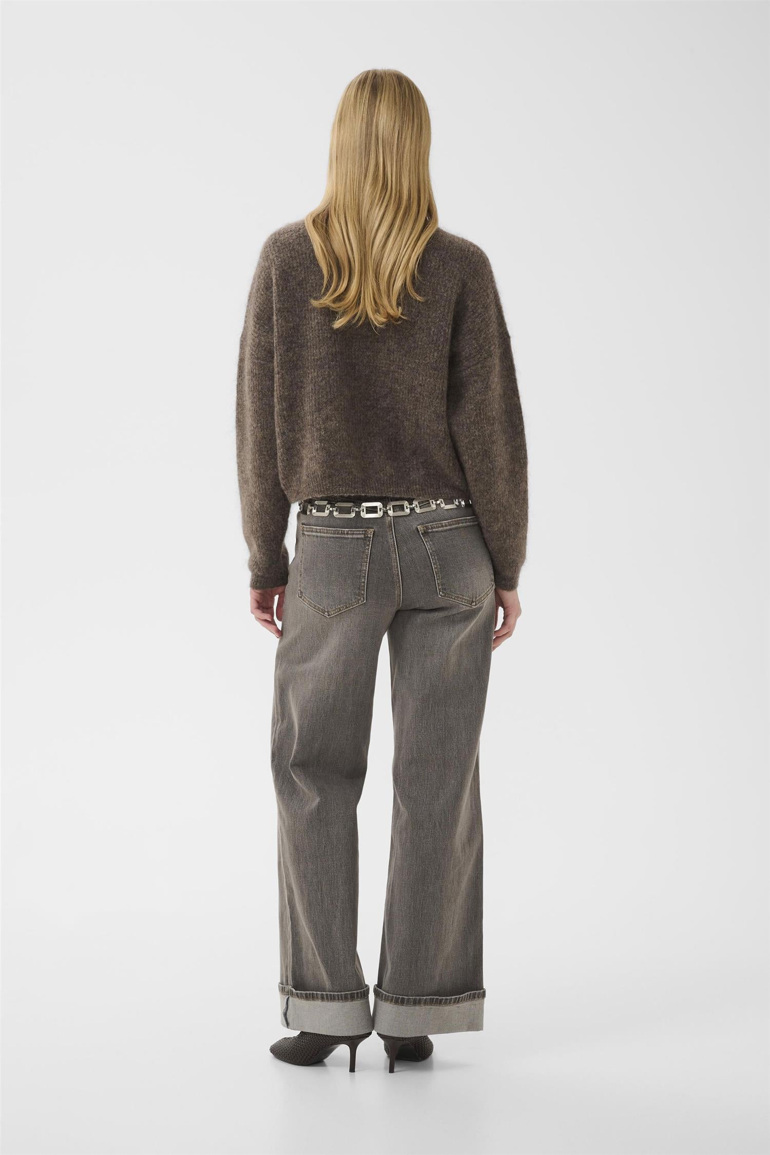 GzDebbie Cardigan Chestnut Melange