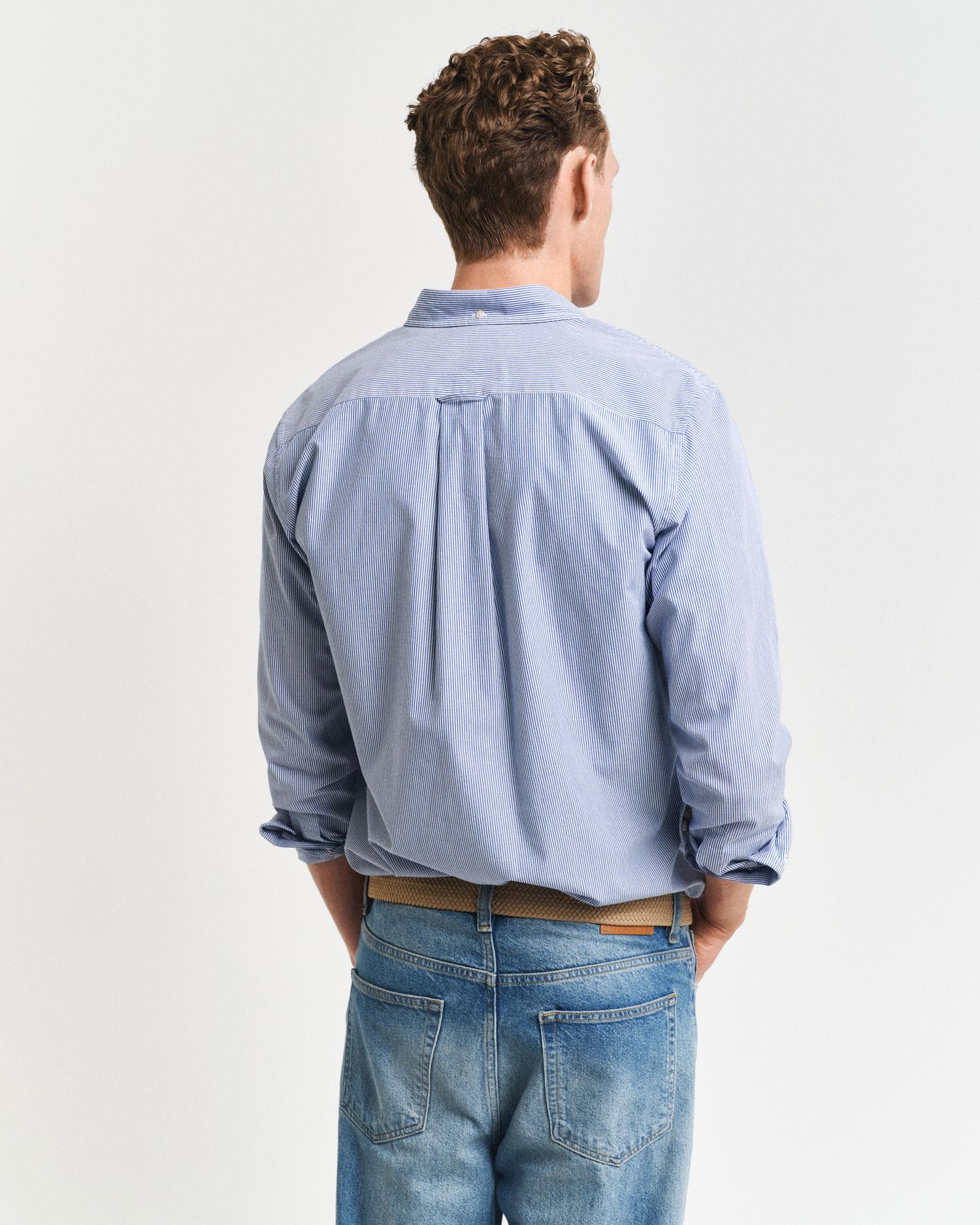 Reg Classic Poplin Banker Shirt College Blue