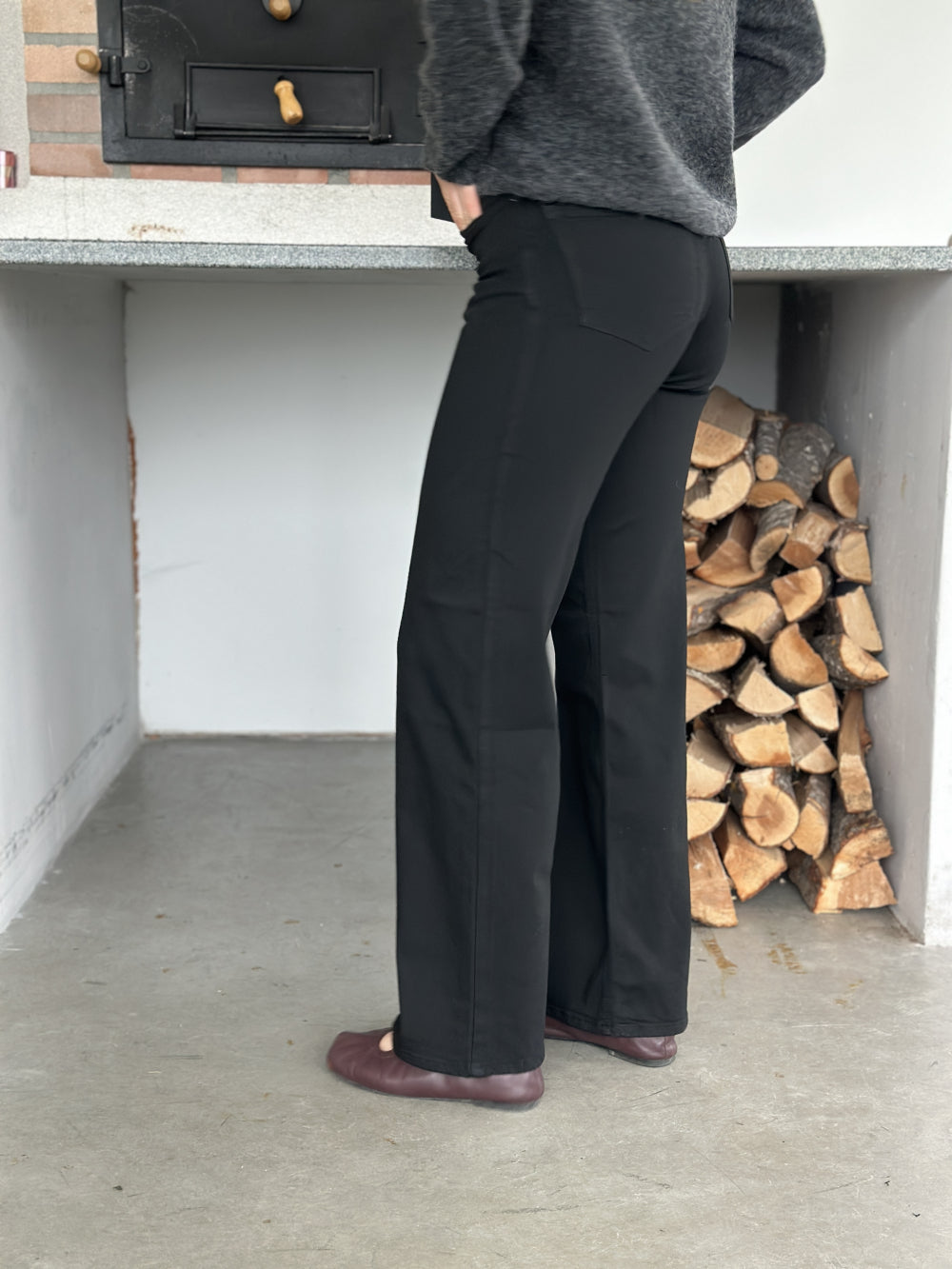 Madison Blush Black Denim