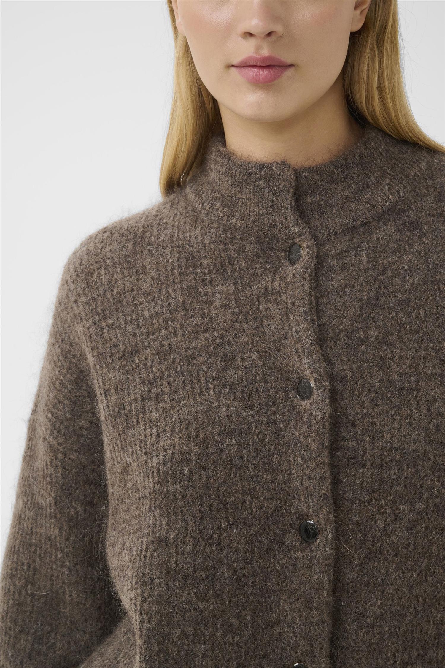 GzDebbie Cardigan Chestnut Melange