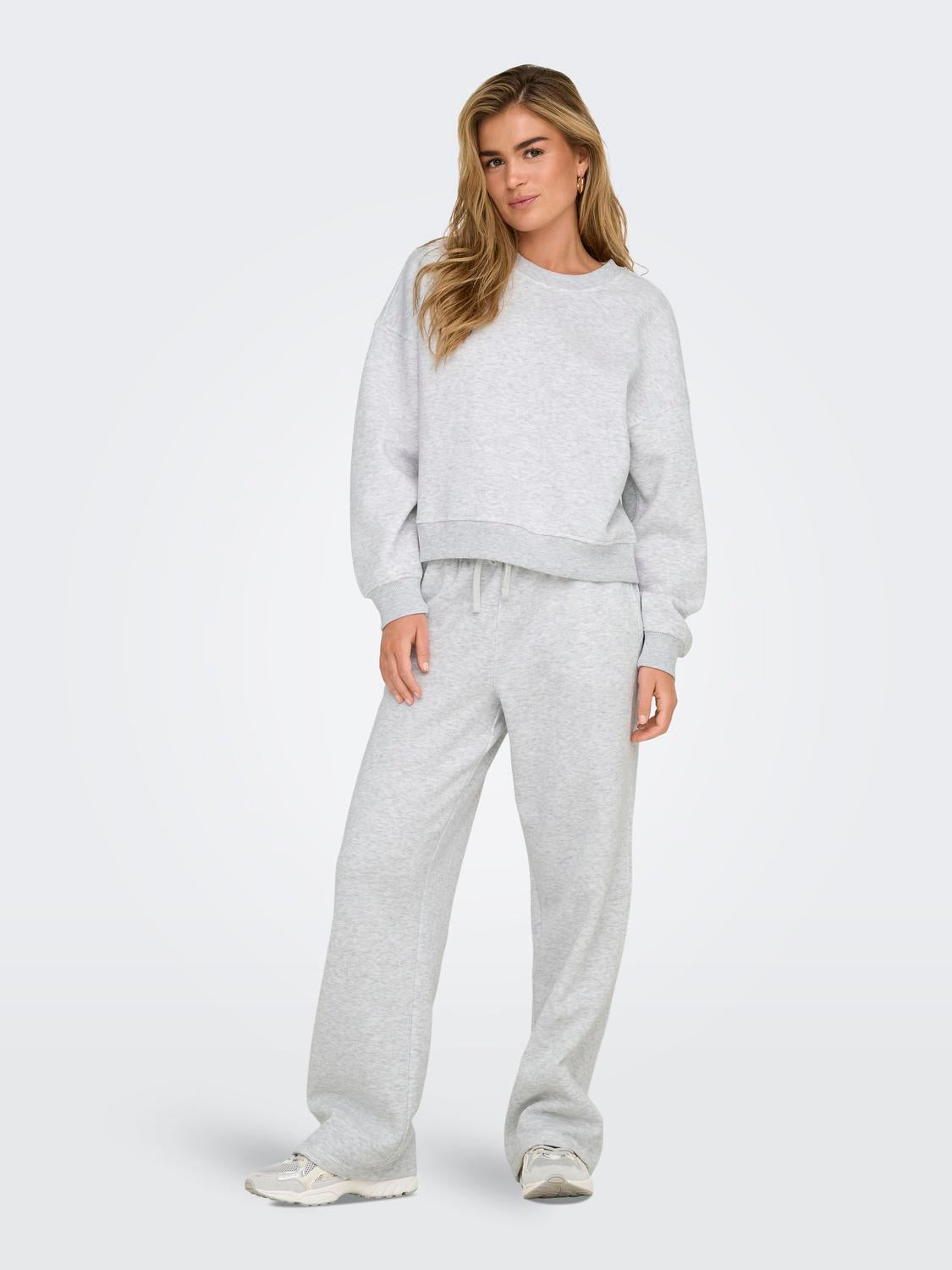 Best l/s Crew Neck Light Grey Melange