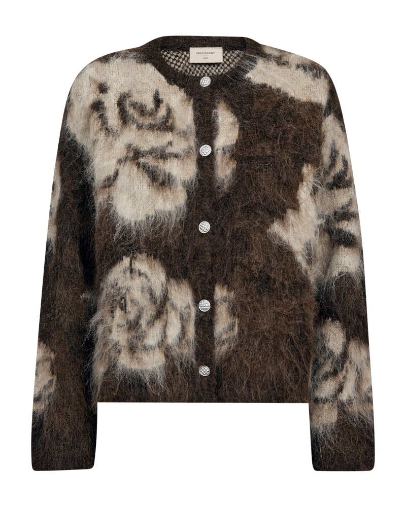 FqLippi Cardigan Mole Mel w Oyster Grey Mel