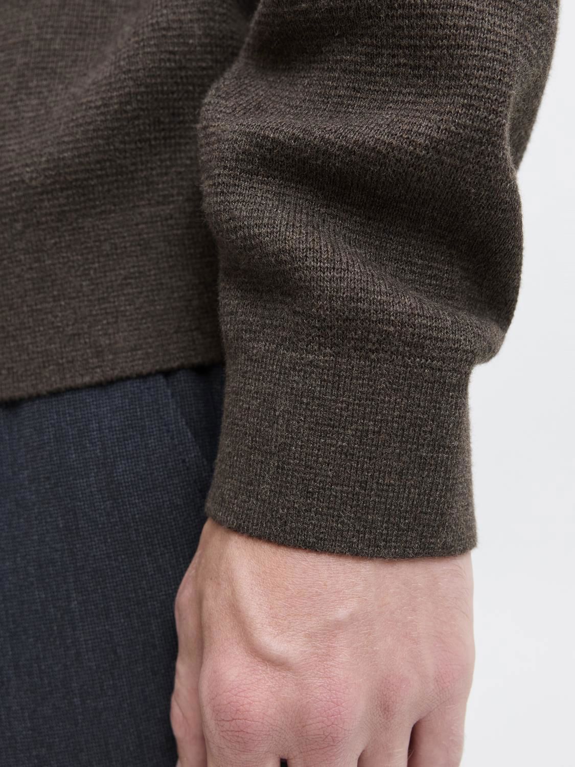 Milano Stitch Knit Half Zip Delicioso Melange