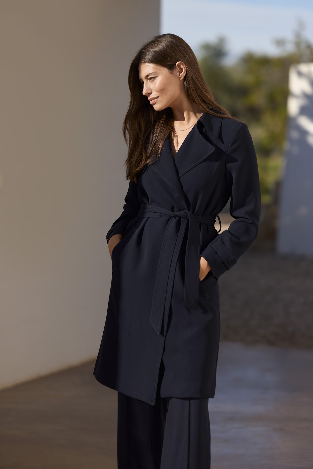 Marcia Coat Navy