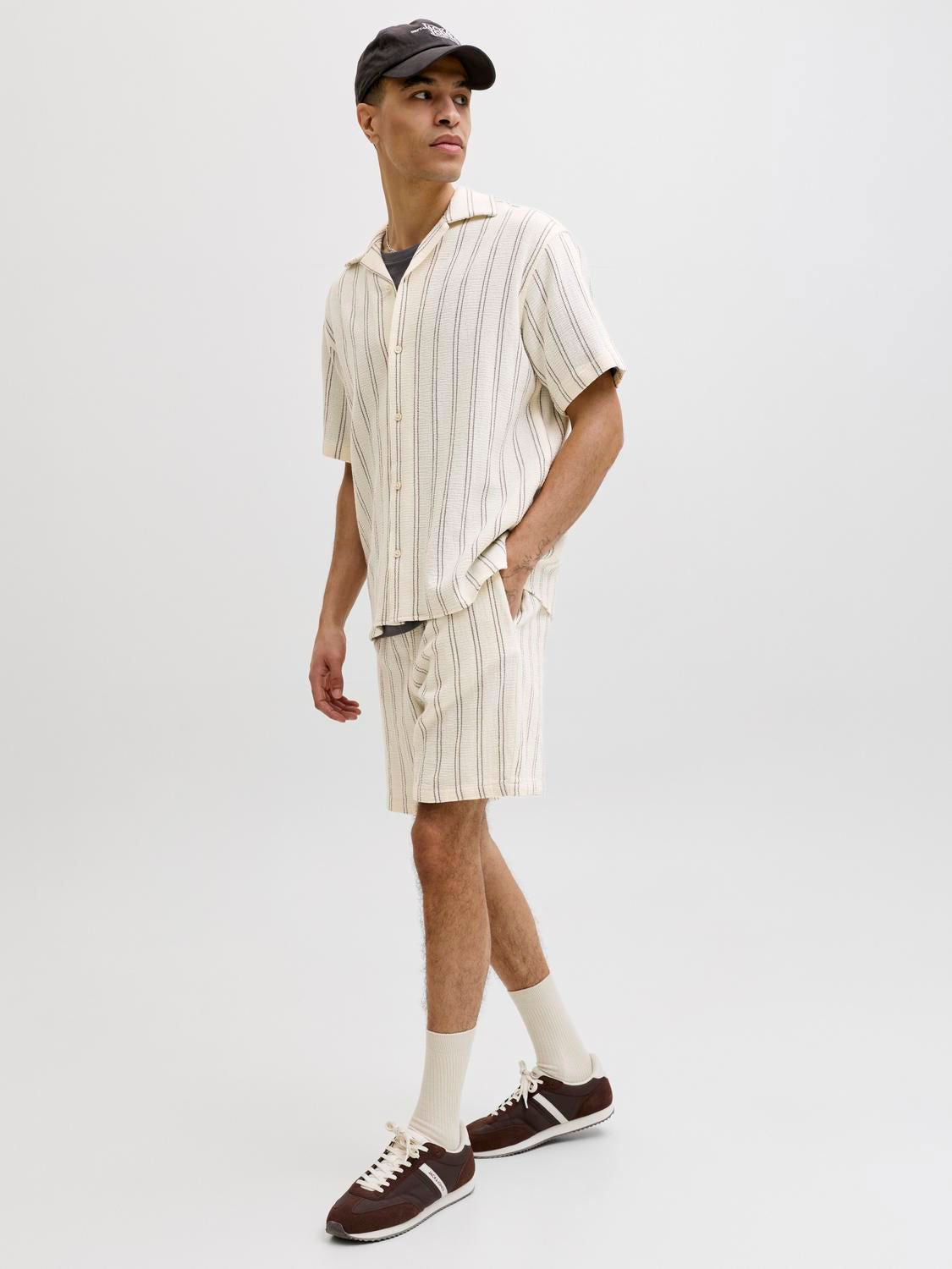 Jpstjaiden Coba Stripe Jog Shorts Reg Ln