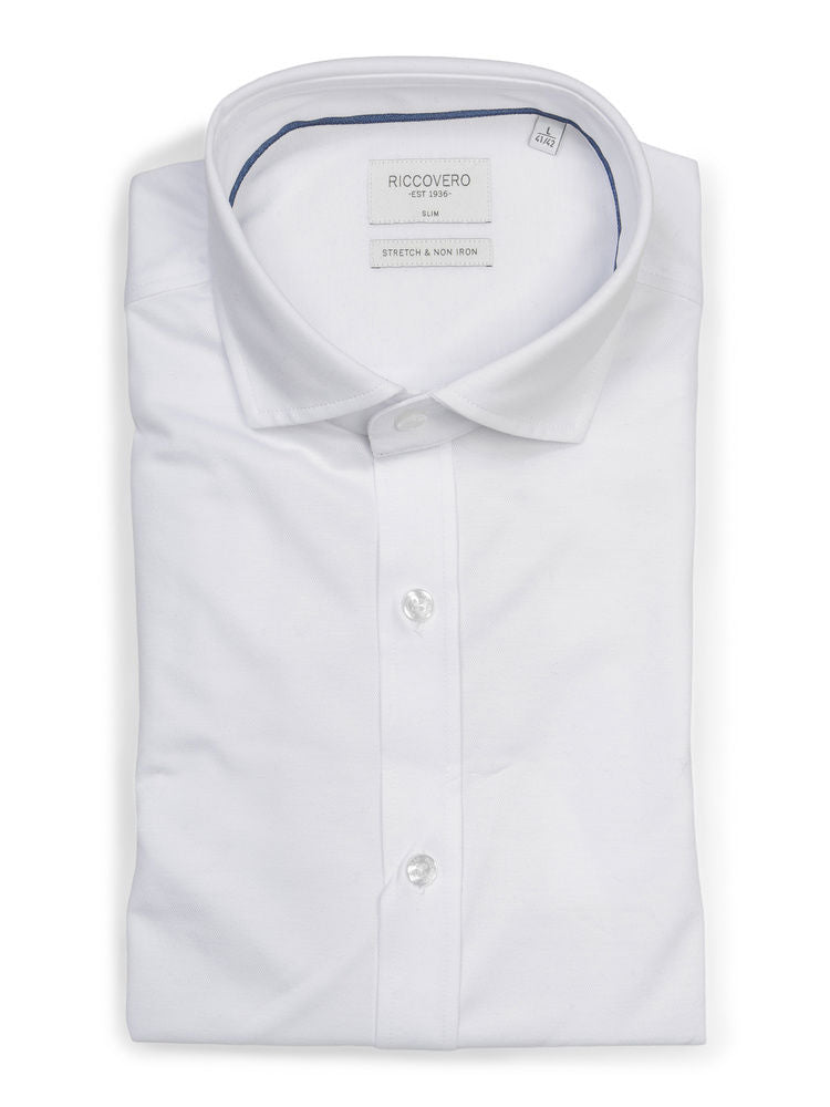 Leo Tailor Fit Coolmax White