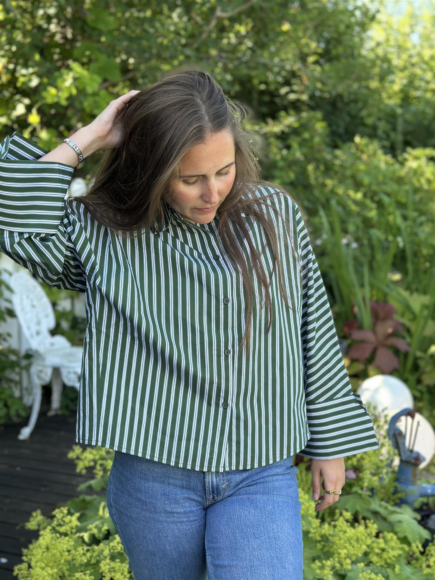 Atari Shirt Green Stripe
