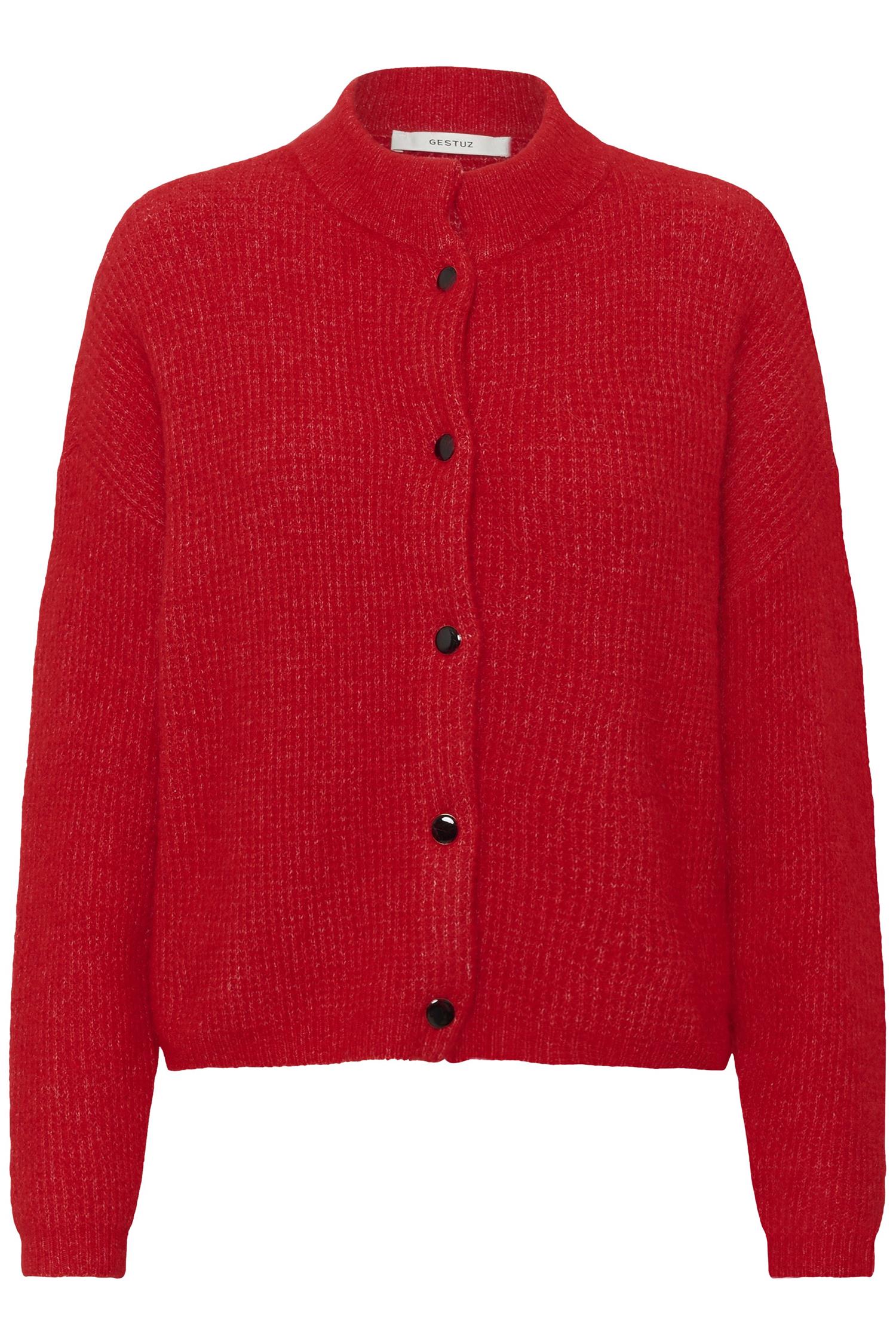 Alpha Short Cardigan Postbox Melange