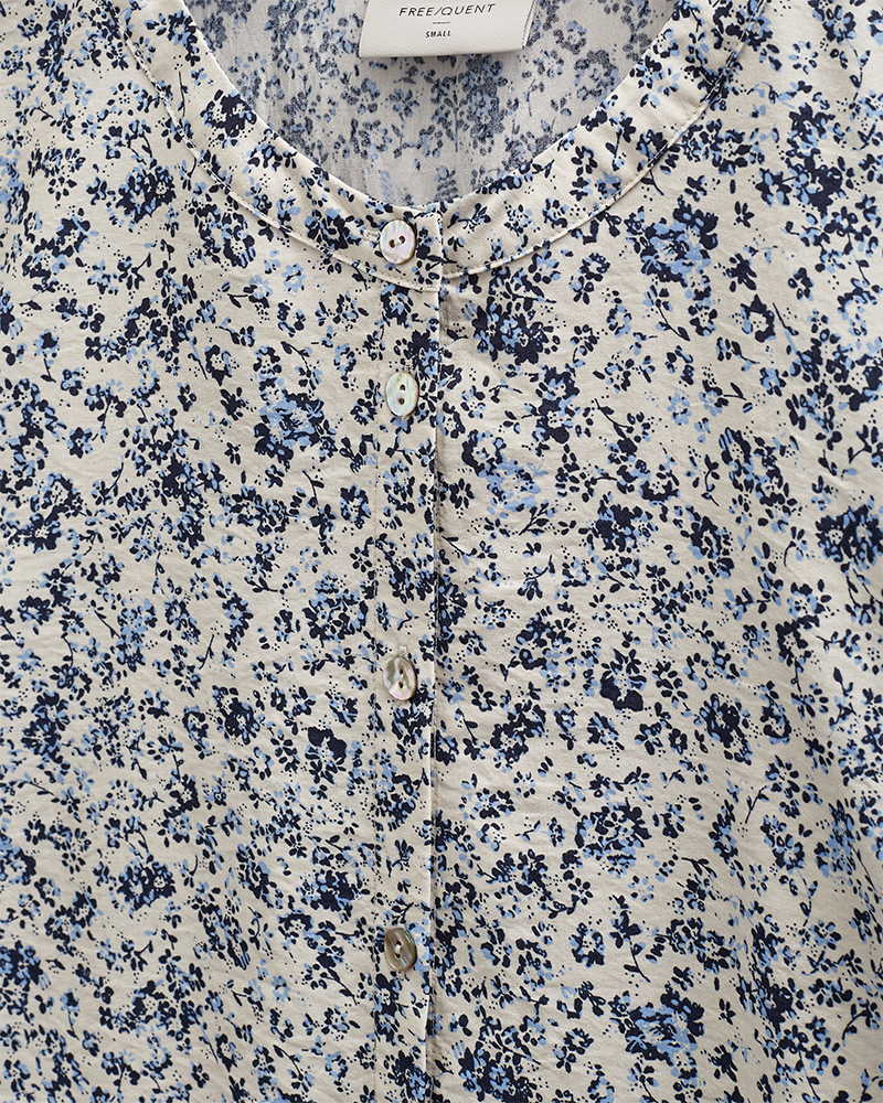 Molli Shirt Moonbeam w/navy