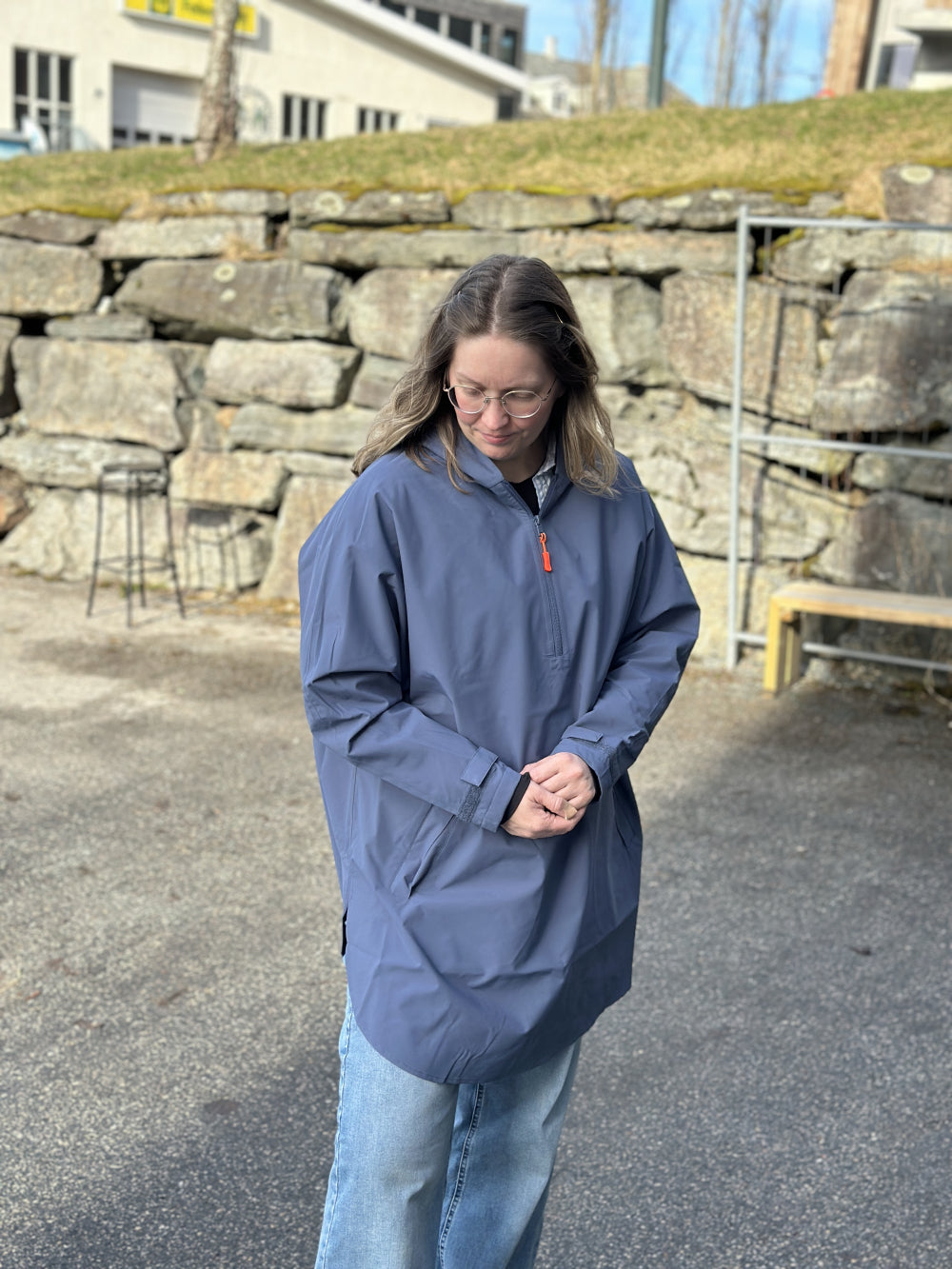 Luna Poncho Vintage Indigo