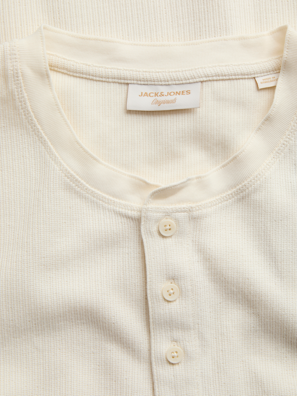 Niagara Henley LS Tee Antique White
