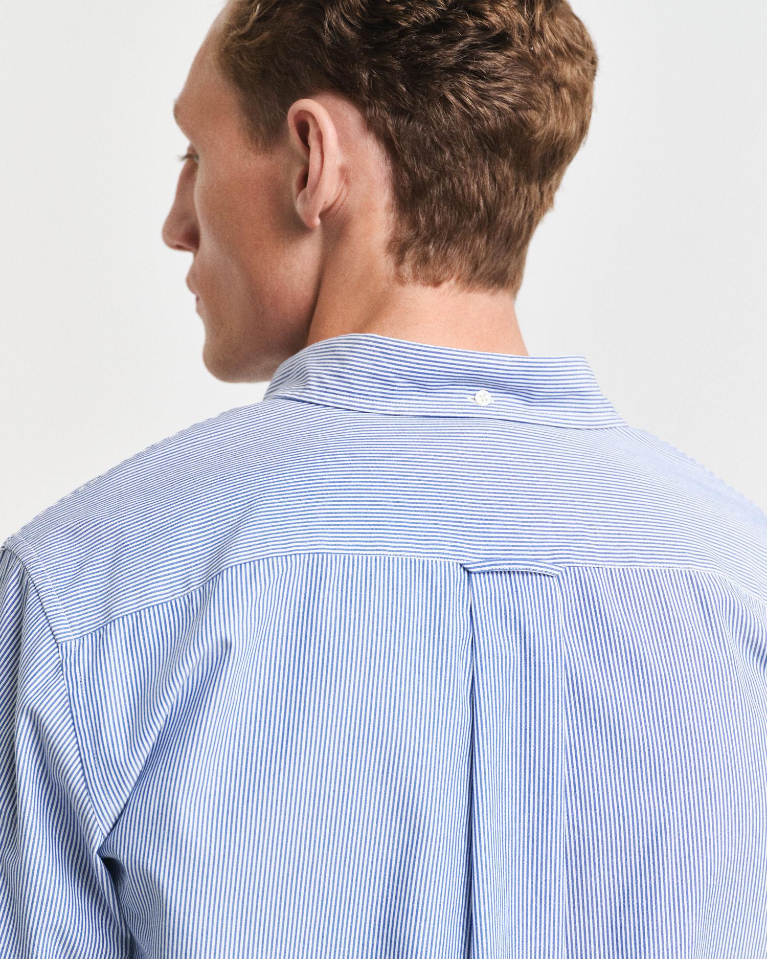 Reg Classic Poplin Banker Shirt College Blue