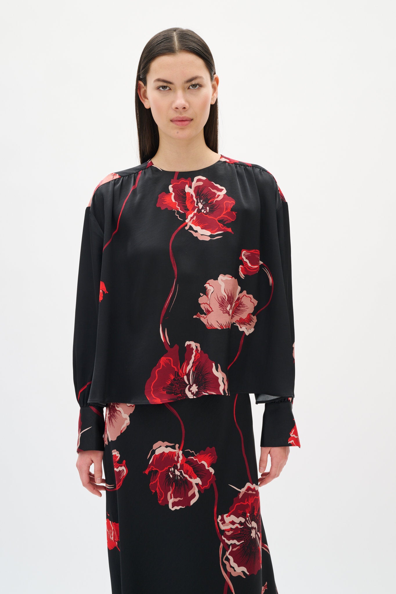Dawn Blouse Poppy Rose