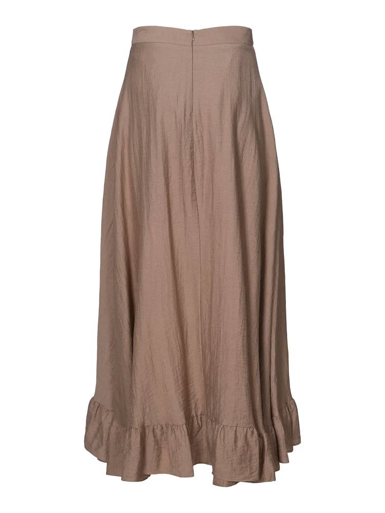 News Skirt Dark Beige