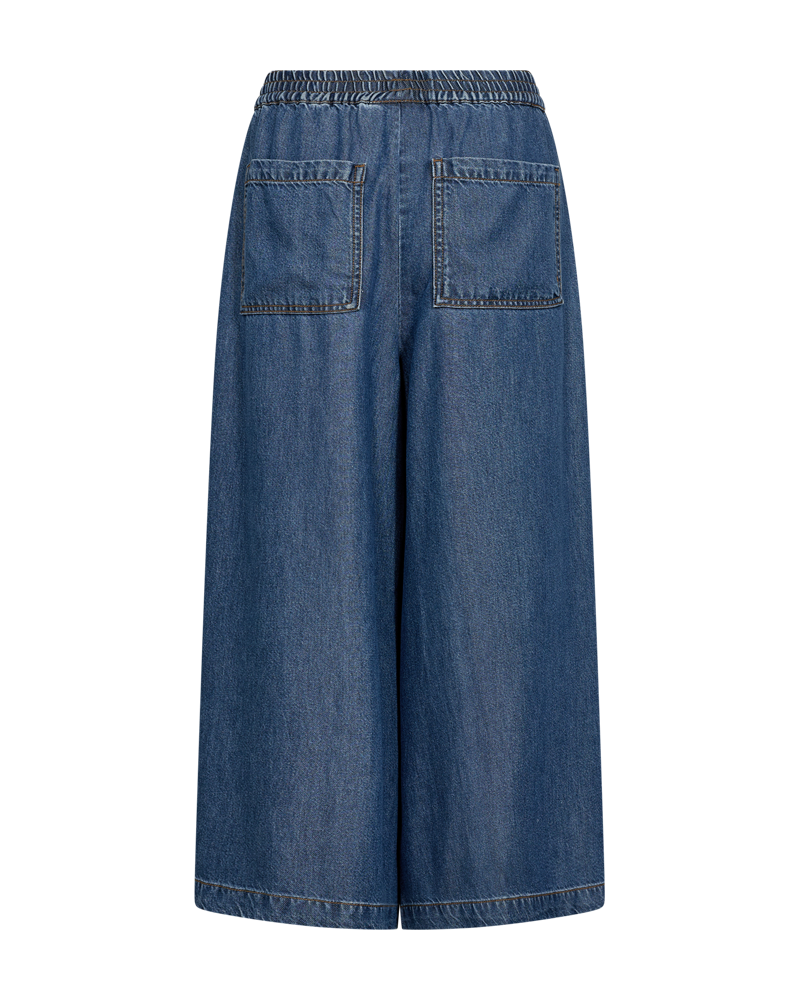 FqMilo Wide Leg Pants Medium Blue Denim