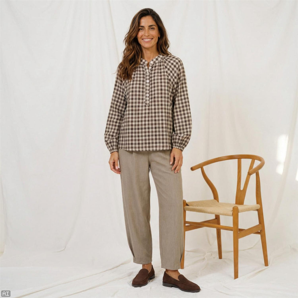 Zephyr Blouse Brown