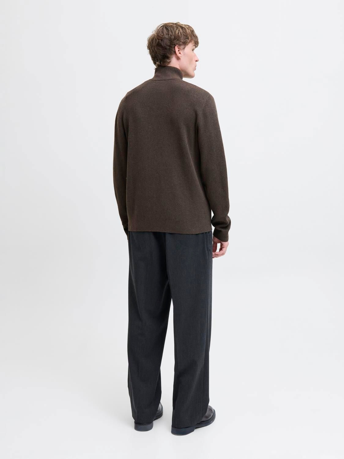 Milano Stitch Knit Half Zip Delicioso Melange