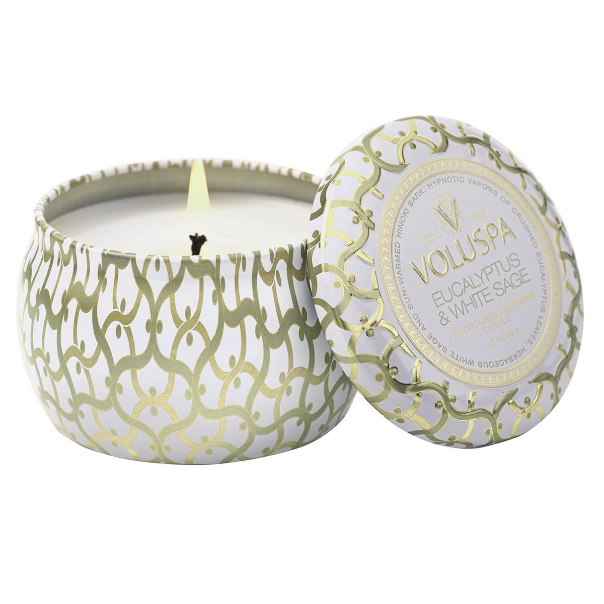 Eucalyptus & white sage Mini Tin Candle