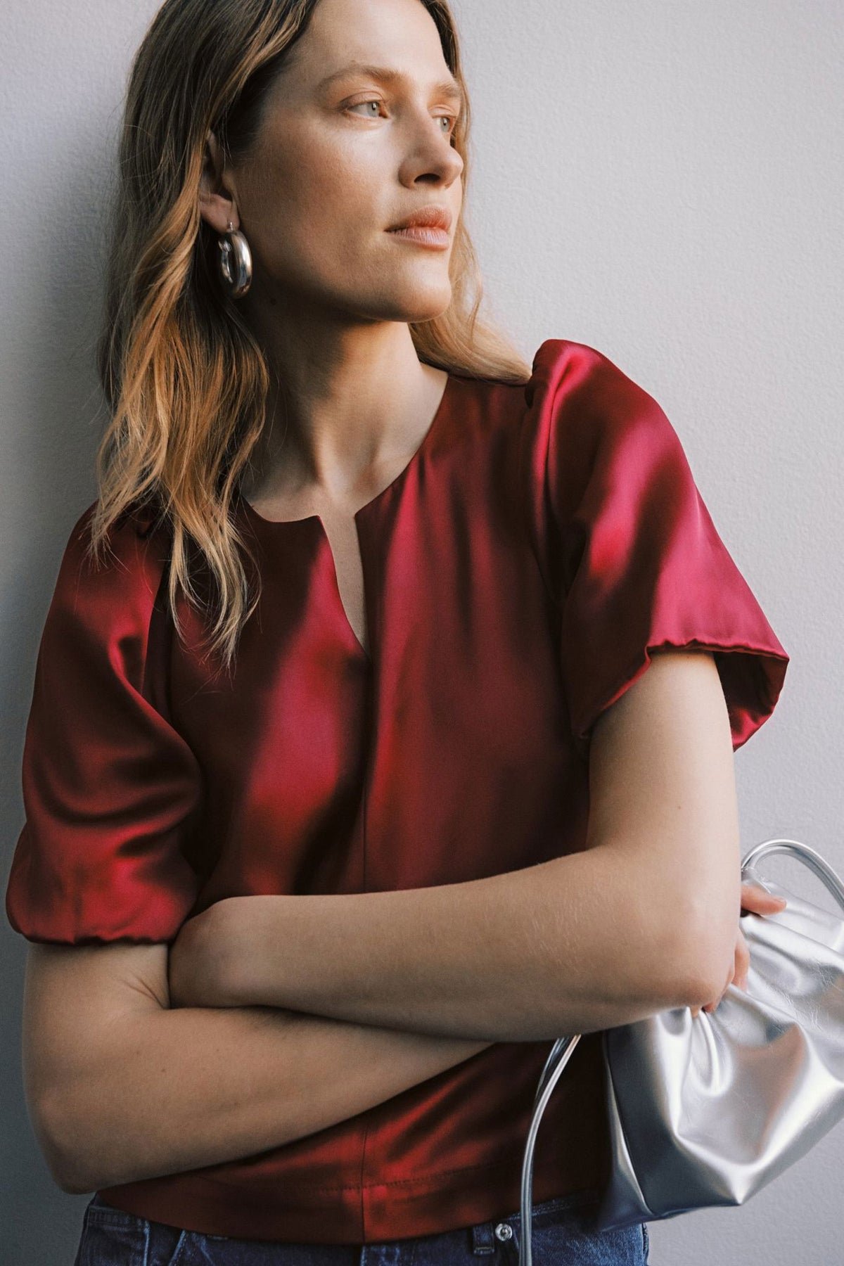 Dunjapw Blouse Biking Red