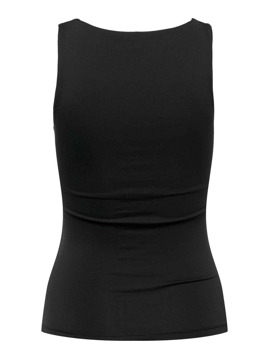 Ea S/L 2-ways Fit Top Black