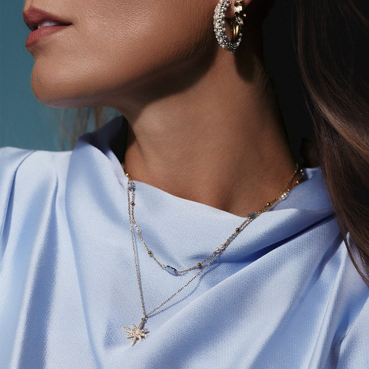 Blue Sky Necklace Tone Damli
