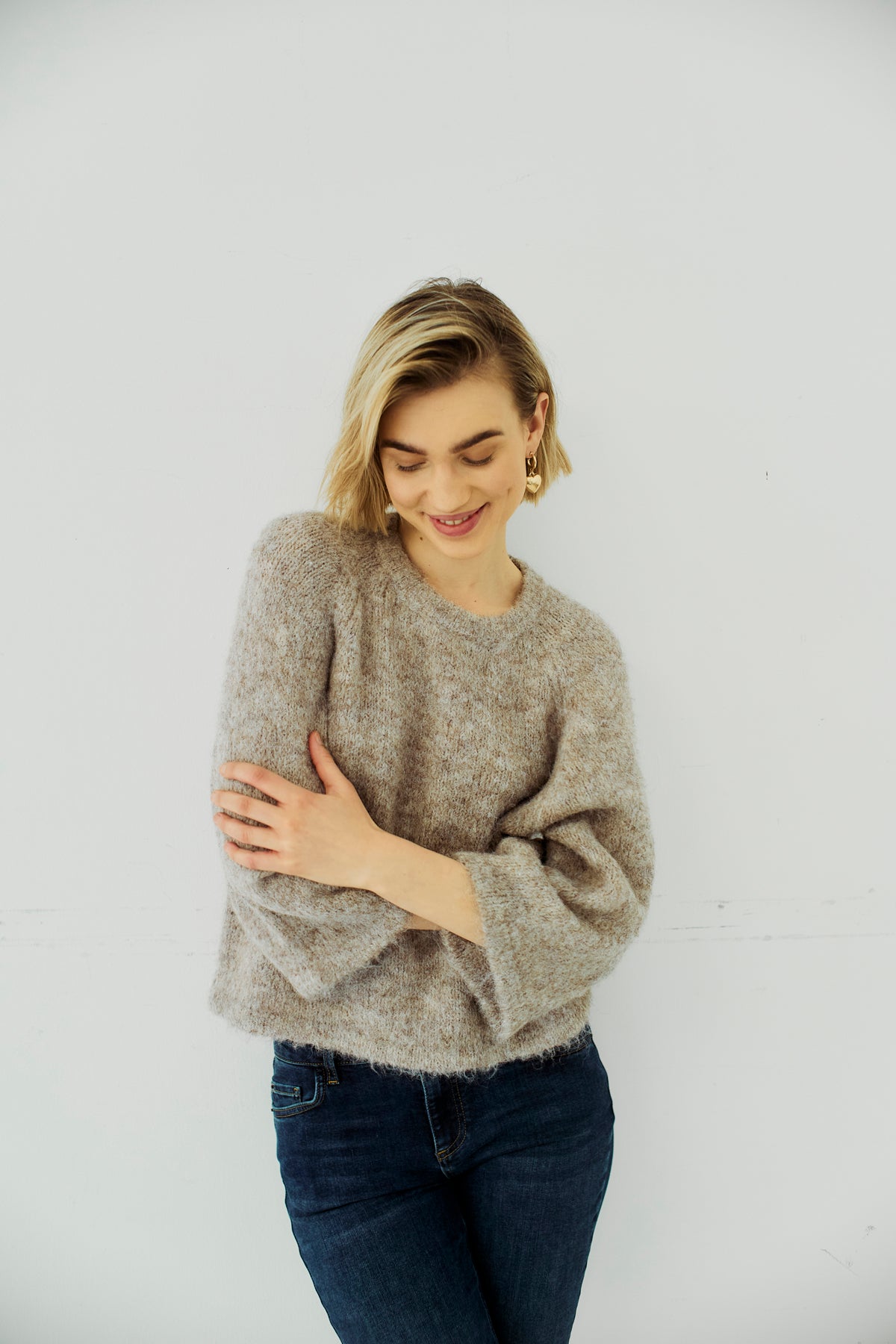 Fqgrslulu Pullover Desert Taupe Melange