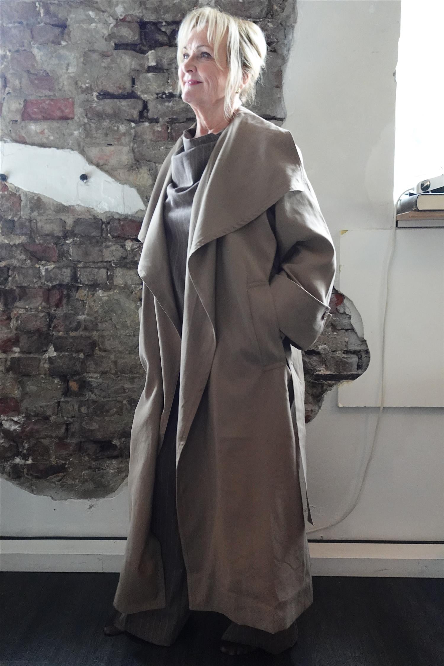 Atari Oversized Trenchcoat Khaki Brown