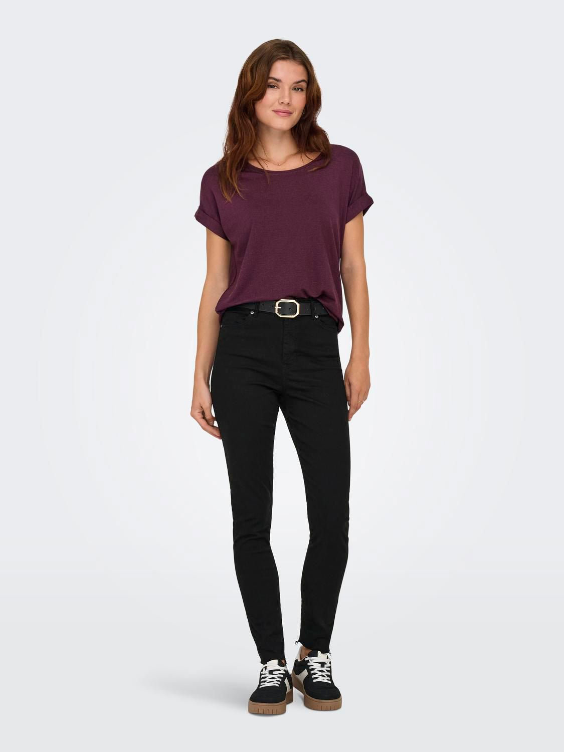 Onlmoster S/s O-Neck Top Winetasting Noos Jrs