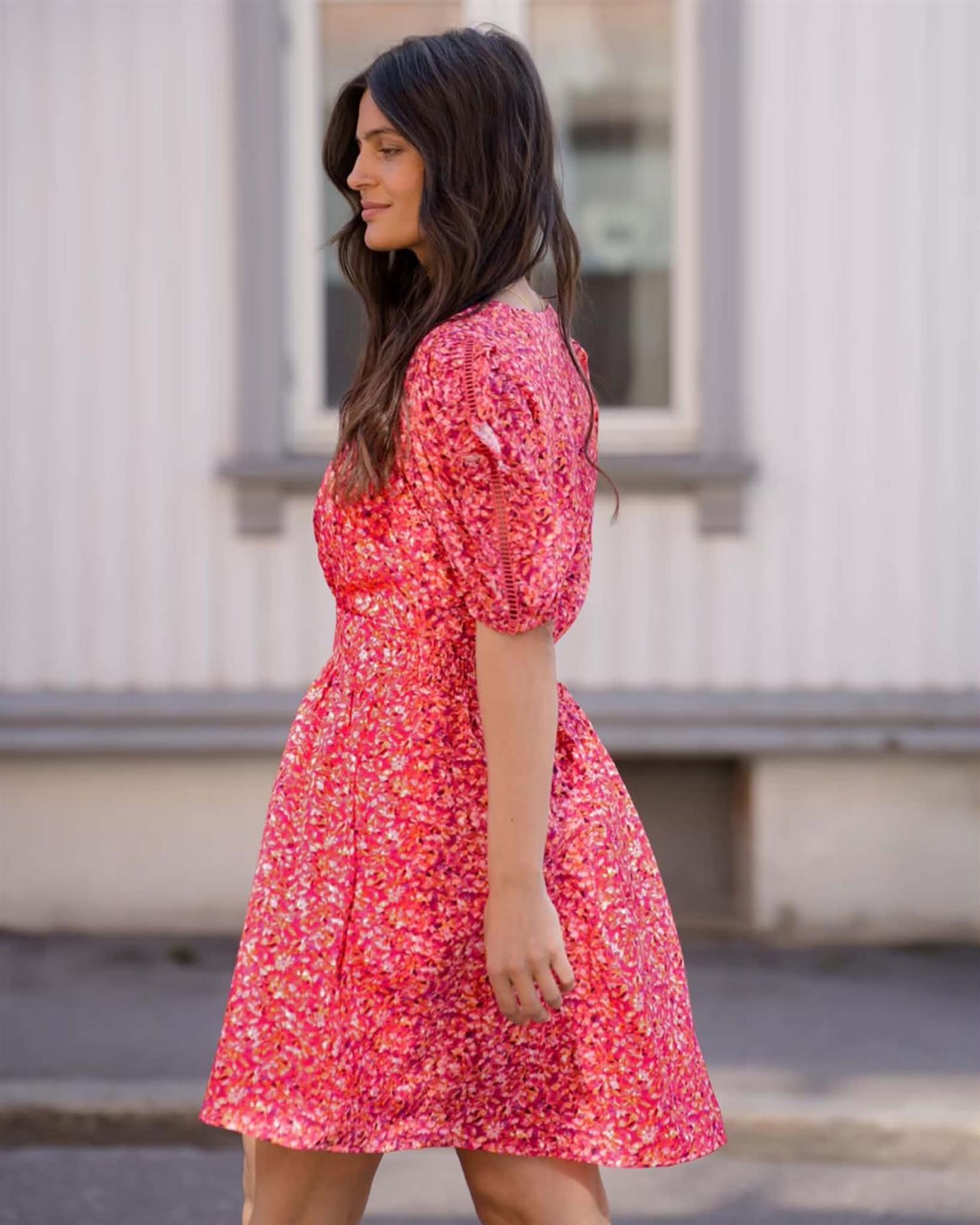 Tomina Bloomy Dress Red