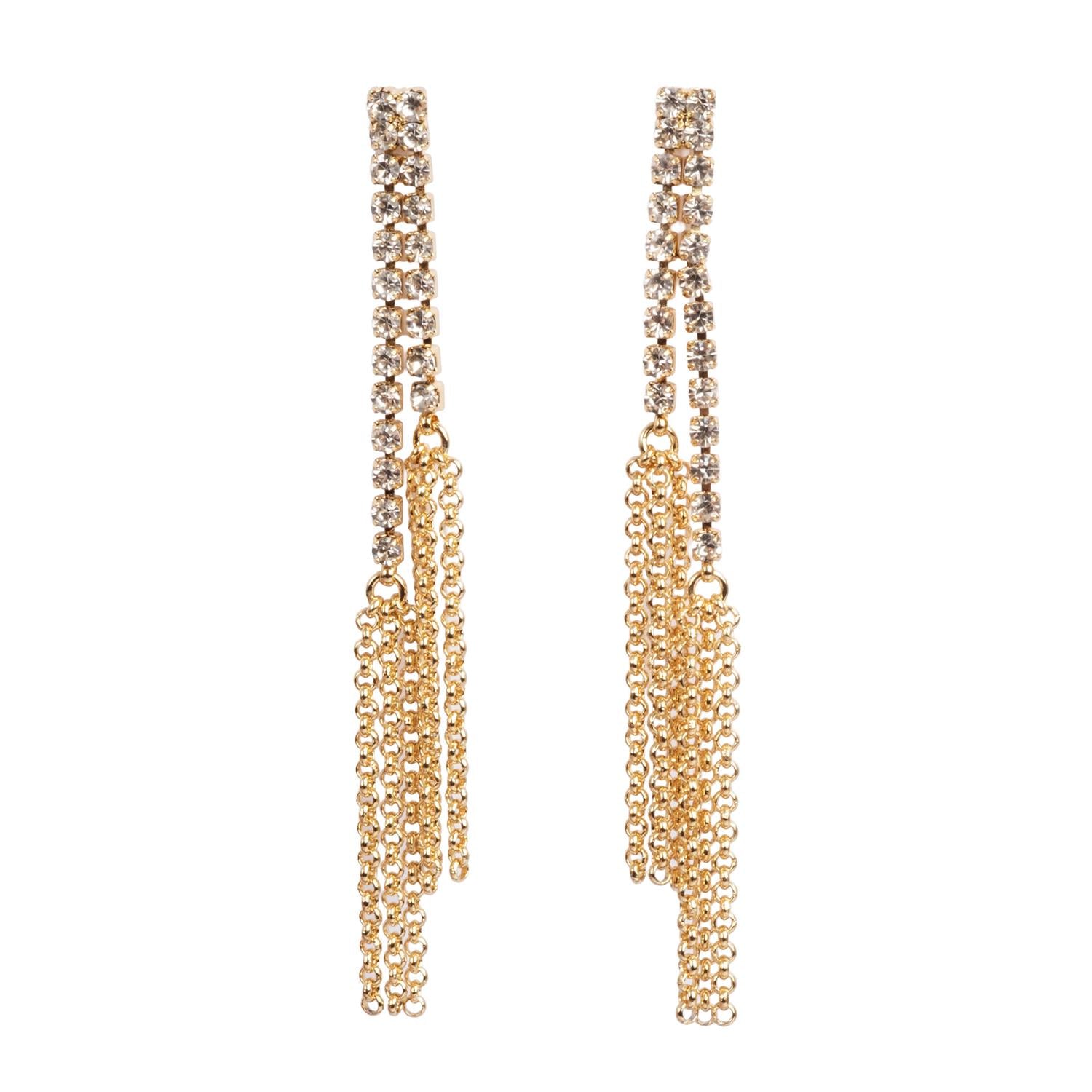 Luminous Earrings Gold Tone Damli