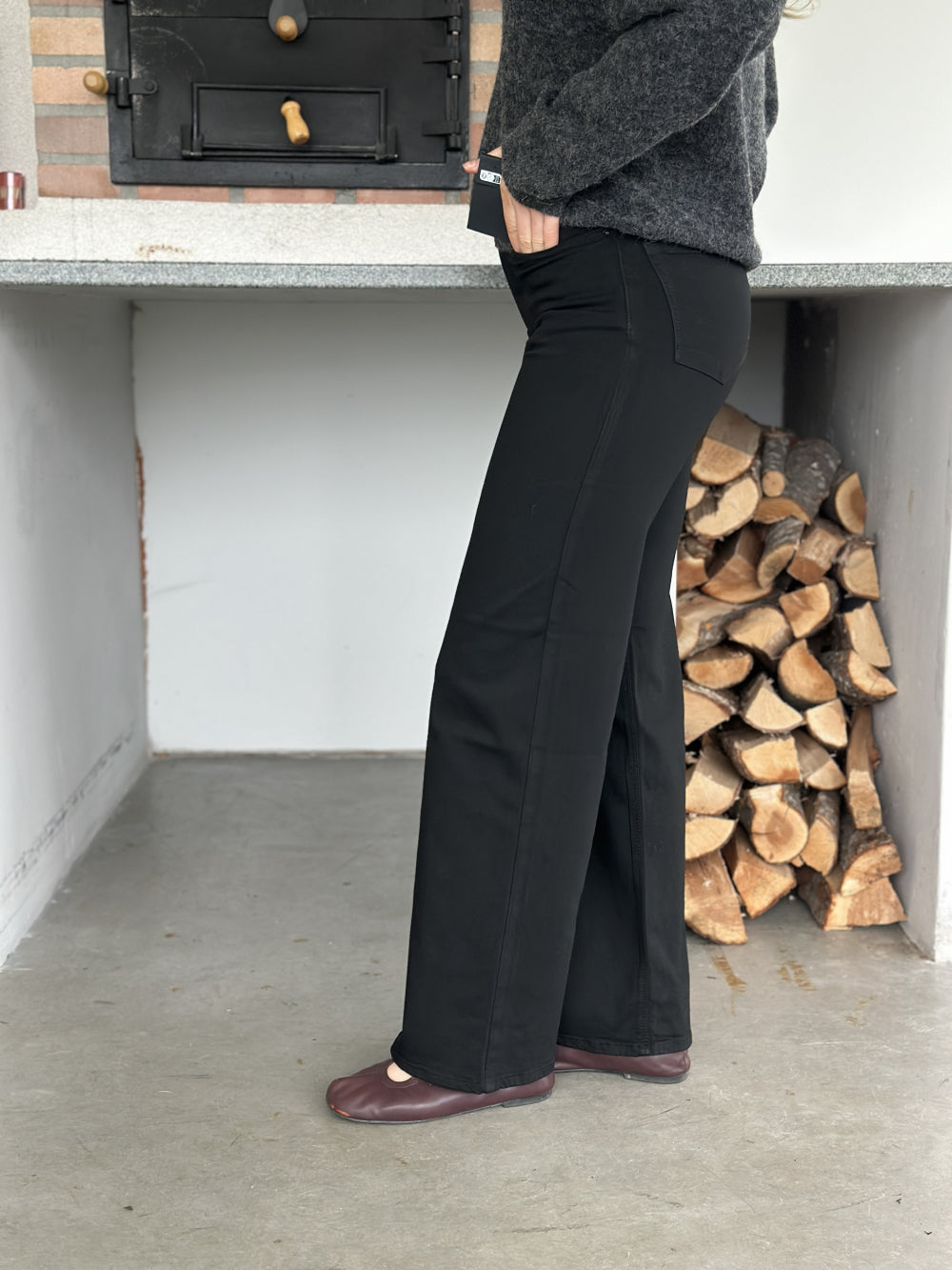 Madison Blush Black Denim
