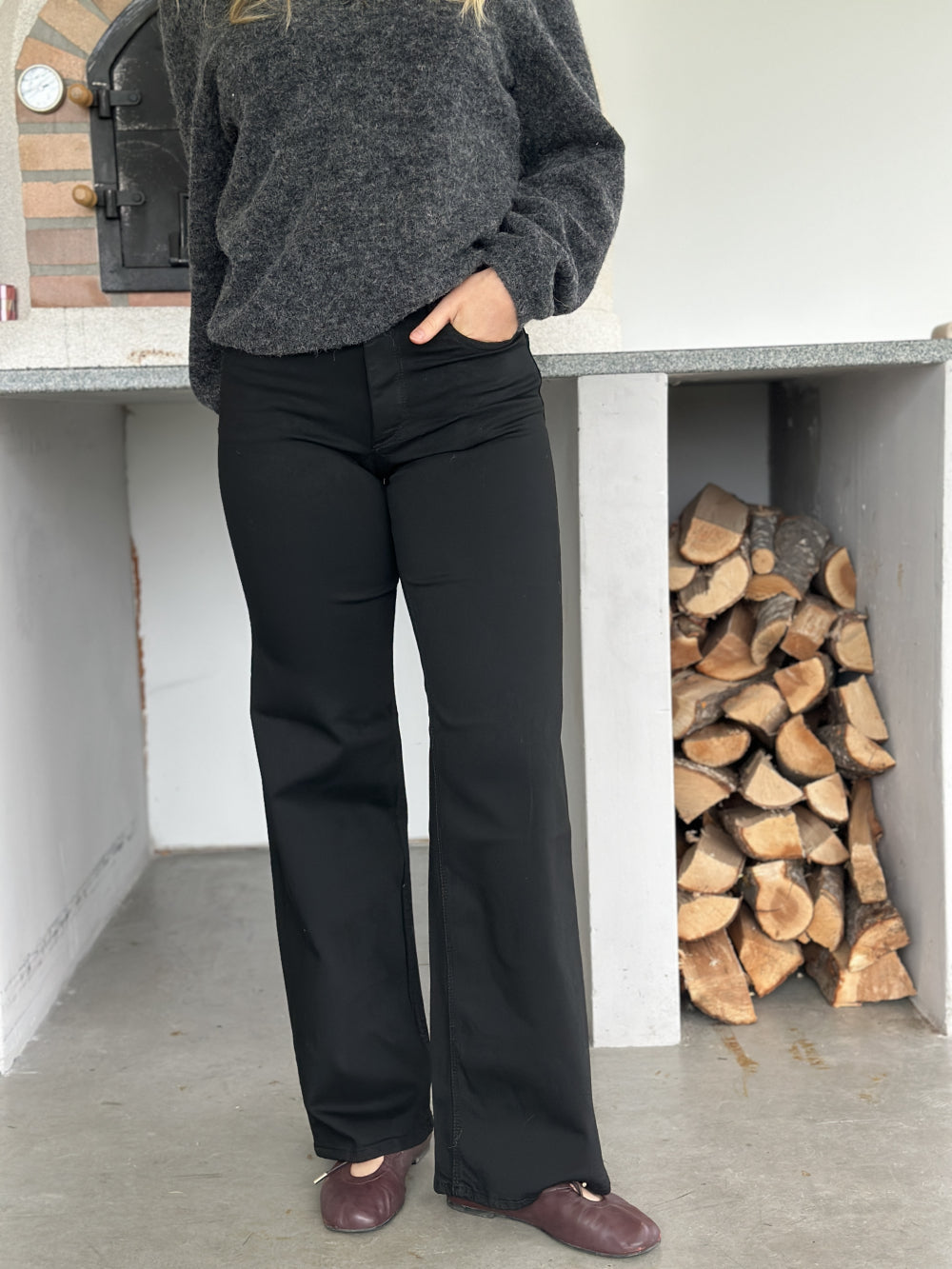 Madison Blush Black Denim